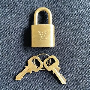 Authentic Louis Vuitton Lock and Key Set